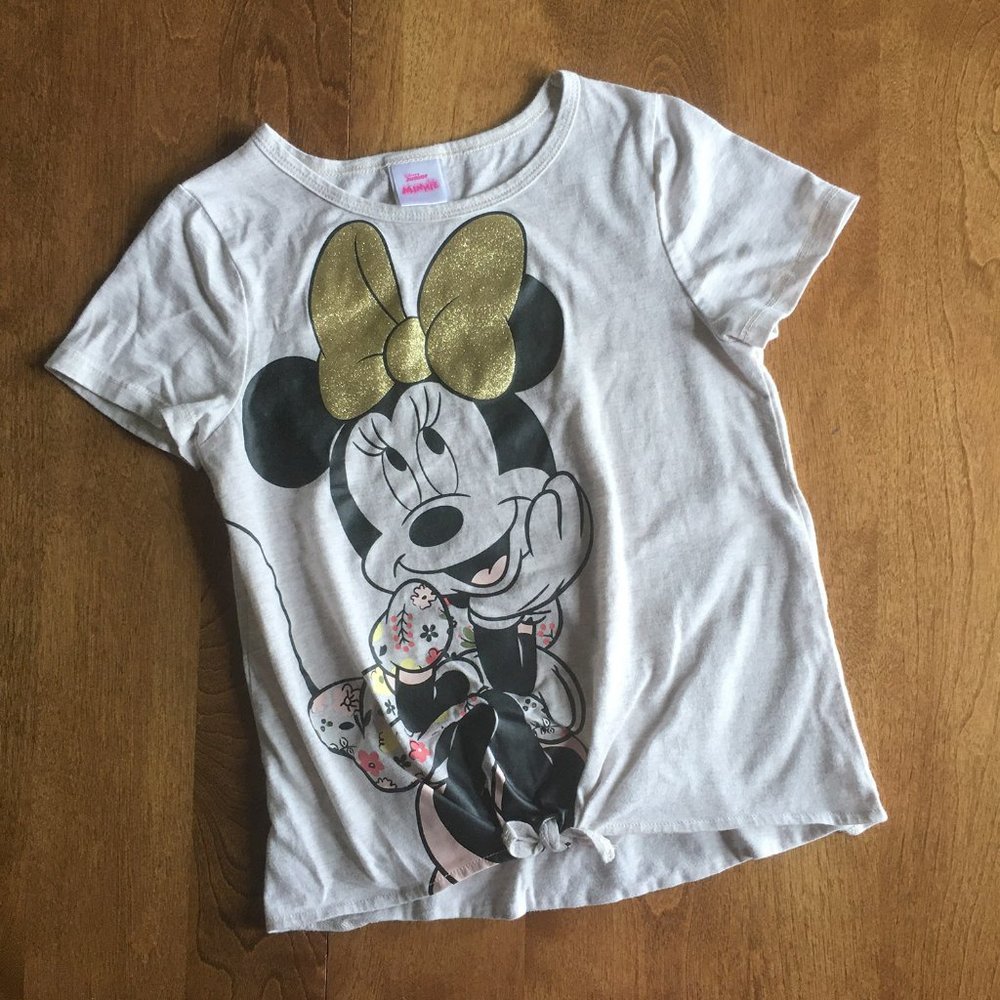 Disney Minnie tie-hem tee 8-10